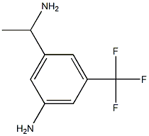 3-(1-氨基乙基)-5-(三氟甲基)苯胺, 1337374-96-5, 结构式