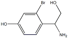 4-(1-AMINO-2-HYDROXYETHYL)-3-BROMOPHENOL Structure