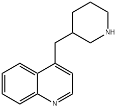Quinoline, 4-(3-piperidinylmethyl)- Struktur