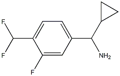 CYCLOPROPYL[4-(DIFLUOROMETHYL)-3-FLUOROPHENYL]METHANAMINE Structure