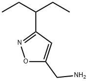 [3-(pentan-3-yl)-1,2-oxazol-5-yl]methanamine Structure