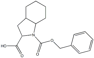 1-((benzyloxy)carbonyl)octahydro-1H-indole-2-carboxylic acid Structure