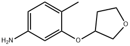 4-methyl-3-(oxolan-3-yloxy)aniline Structure