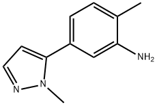 2-methyl-5-(1-methyl-1H-pyrazol-5-yl)aniline Structure