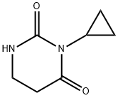 3-Cyclopropyldihydropyrimidine-2,4(1H,3H)-dione Struktur