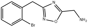 3-(2-溴苄基)-1,2,4-恶二唑-5-基]甲胺, 1341130-08-2, 结构式