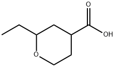 2-ethyloxane-4-carboxylic acid Structure