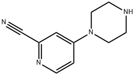 4-(piperazin-1-yl)pyridine-2-carbonitrile Struktur