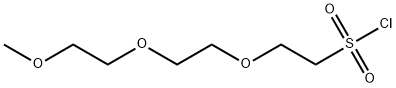 2-[2-(2-methoxyethoxy)ethoxy]ethane-1-sulfonyl chloride Struktur