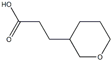 3-(tetrahydro-2H-pyran-3-yl)propanoic acid Struktur
