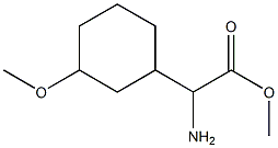 methyl 2-amino-2-(3-methoxycyclohexyl)acetate Structure