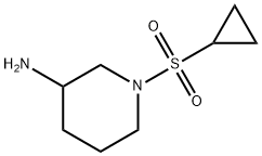 1-(Cyclopropanesulfonyl)piperidin-3-amine Structure