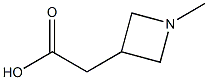 3-AZETIDINEACETIC ACID, 1-METHYL-, 1343050-86-1, 结构式