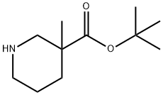 TERT-BUTYL 3-METHYLPIPERIDINE-3-CARBOXYLATE Structure