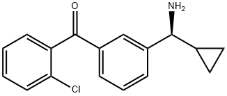 3-((1S)Aminocyclopropylmethyl)phenyl 2-chlorophenyl ketone 结构式