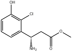 METHYL (3S)-3-AMINO-3-(2-CHLORO-3-HYDROXYPHENYL)PROPANOATE Struktur