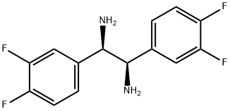 (1R,2R)-1,2-BIS(3,4-DIFLUOROPHENYL)ETHANE-1,2-DIAMINE Structure