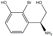 3-((1S)-1-AMINO-2-HYDROXYETHYL)-2-BROMOPHENOL Structure
