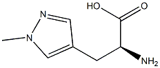 (S)-2-amino-3-(1-methyl-1H-pyrazol-4-yl)propanoic acid Structure