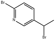 2-溴-5-(1-溴乙基)吡啶, 1346531-86-9, 结构式