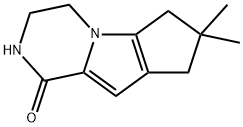 3,4,7,8-tetrahydro-7,7-dimethyl-2H-Cyclopenta[4,5]pyrrolo[1,2-a]pyrazin-1(6H)-one Structure