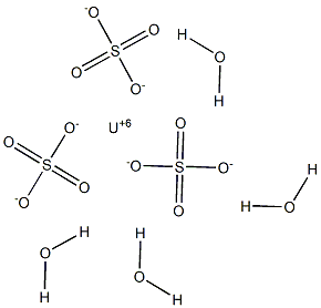 uranium sulfate tetrahydrate Structure