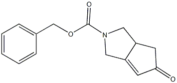benzyl 5-oxo-3,3a,4,5-tetrahydrocyclopenta[c]pyrrole-2(1H)-carboxylate Struktur