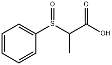2-フェニルスルフィニルプロパン酸 化学構造式