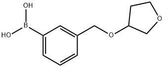 {3-[(oxolan-3-yloxy)methyl]phenyl}boronic acid Struktur