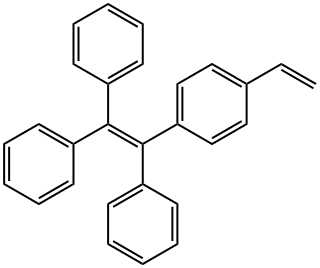 [1-(4-乙烯基苯基)-1,2,2-三苯基]乙烯, 1351272-41-7, 结构式