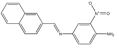 N-(4-amino-3-nitrophenyl)-N-[(E)-2-naphthylmethylidene]amine Structure