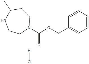 BENZYL 5-METHYL-1,4-DIAZEPANE-1-CARBOXYLATE HYDROCHLORIDE, 1352834-53-7, 结构式