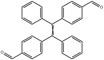 4,4'-(1,2-Diphenyl-1,2-ethenylene)dibenzaldehyde 化学構造式