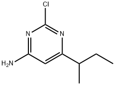 2-Chloro-4-amino-6-(sec-butyl)pyrimidine 结构式