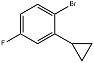 1-bromo-2-cyclopropyl-4-fluorobenzene Structure