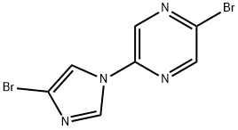 1-(5-Bromo-2-pyrazyl)-4-bromoimidazole,1353854-30-4,结构式