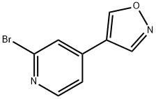 2-Bromo-4-(4-isoxazolyl)pyridine Structure