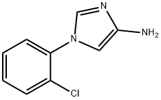 4-Amino-1-(2-chlorophenyl)imidazole 化学構造式
