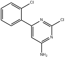 2-Chloro-4-amino-6-(2-chlorophenyl)pyrimidine,1353855-36-3,结构式