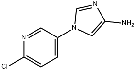 4-Amino-1-(6-chloro-3-pyridyl)imidazole Structure