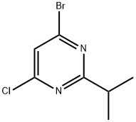 4-Chloro-6-bromo-2-isopropylpyrimidine Struktur