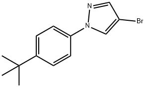 4-Bromo-1-(4-tert-butylphenyl)pyrazole Structure