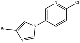 4-Bromo-1-(6-chloro-3-pyridyl)-1H-imidazole,1353855-66-9,结构式