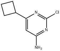 2-Chloro-4-amino-6-(cyclobutyl)pyrimidine 化学構造式