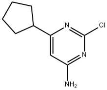 2-Chloro-4-amino-6-(cyclopentyl)pyrimidine Structure