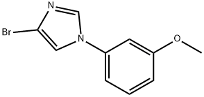 4-Bromo-1-(3-methoxyphenyl)-1H-imidazole 化学構造式