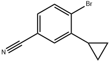4-溴-3-环丙基苄腈, 1353856-34-4, 结构式