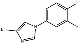 4-Bromo-1-(3,4-difluorophenyl)imidazole 化学構造式