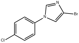 4-Bromo-1-(4-chlorophenyl)-1H-imidazole 化学構造式