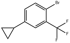 1-bromo-4-cyclopropyl-2-(trifluoromethyl)benzene Structure